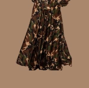 Camouflage Patterned Dress